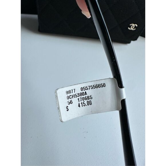 NWT Chanel Acetate Polarized Square CC Sunglasses 5380 Black OS $415 - Picture 11 of 11